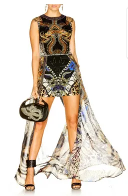 Camilla Dragon Gown Black Size 2 /AU 6 for rent on The Volte - image 3