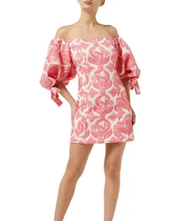 DIIDA Phoenix Brocade Mini Dress In Pink Size AU 6 for rent on The Volte - image 1