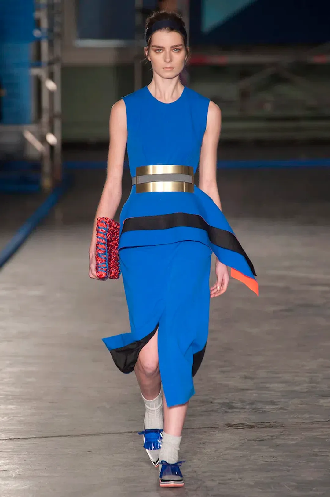 Roksanda Blue Peplum Dress Blue Size AU 8 for rent on The Volte - main image