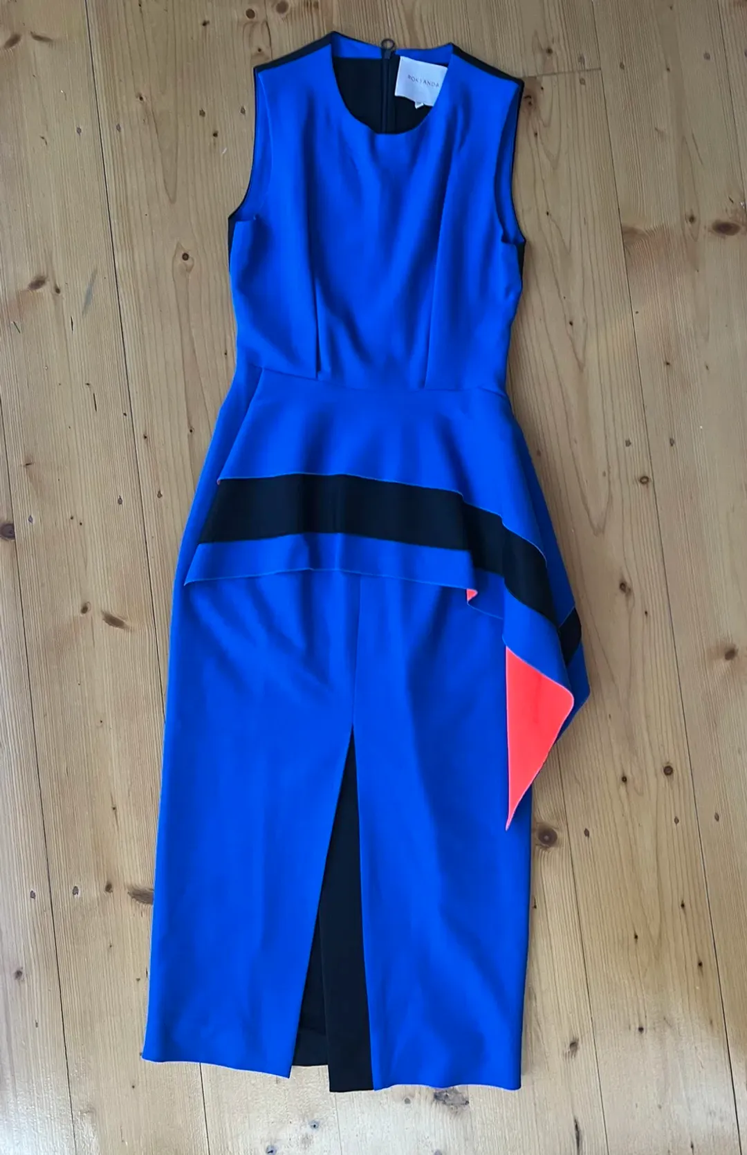 Roksanda Blue Peplum Dress Blue Size AU 8 for rent on The Volte - main image