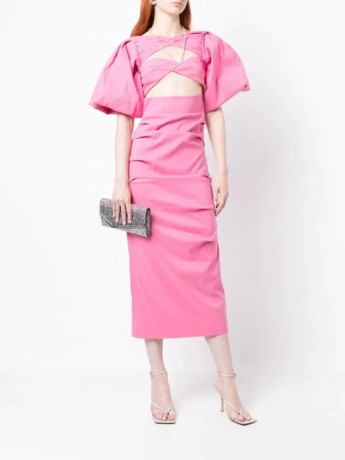 Rachel Gilbert Dahli Dress in Pink Size 3/AU12 - Image 2