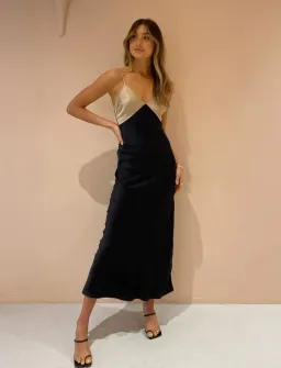 Hansen and Gretel Callista Dress Black Size AU 8 for rent on The Volte - image 1