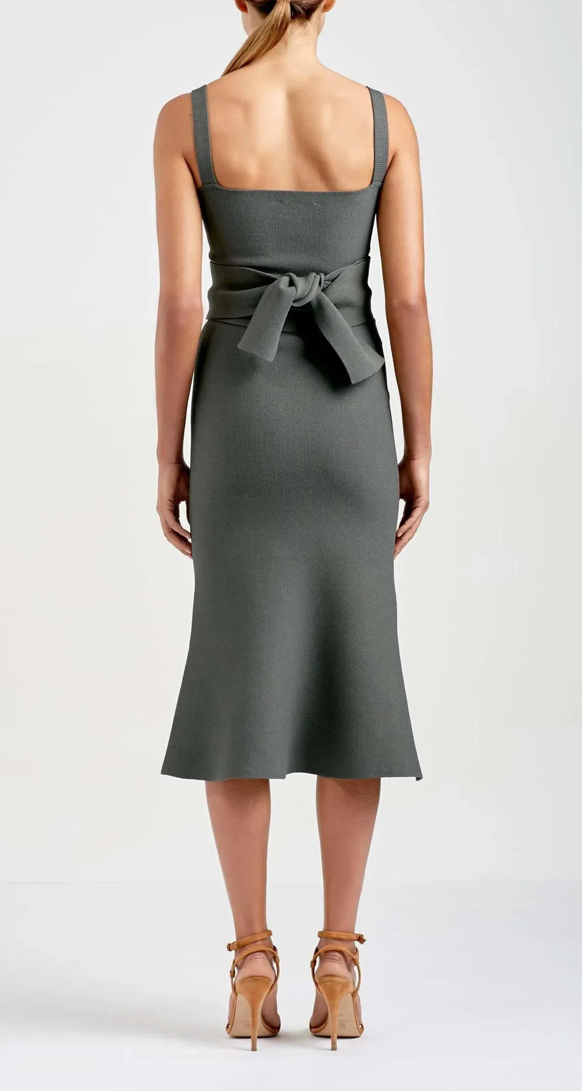 Scanlan Theodore Bralette Dress Safari Green Size AU 8 - Image 3
