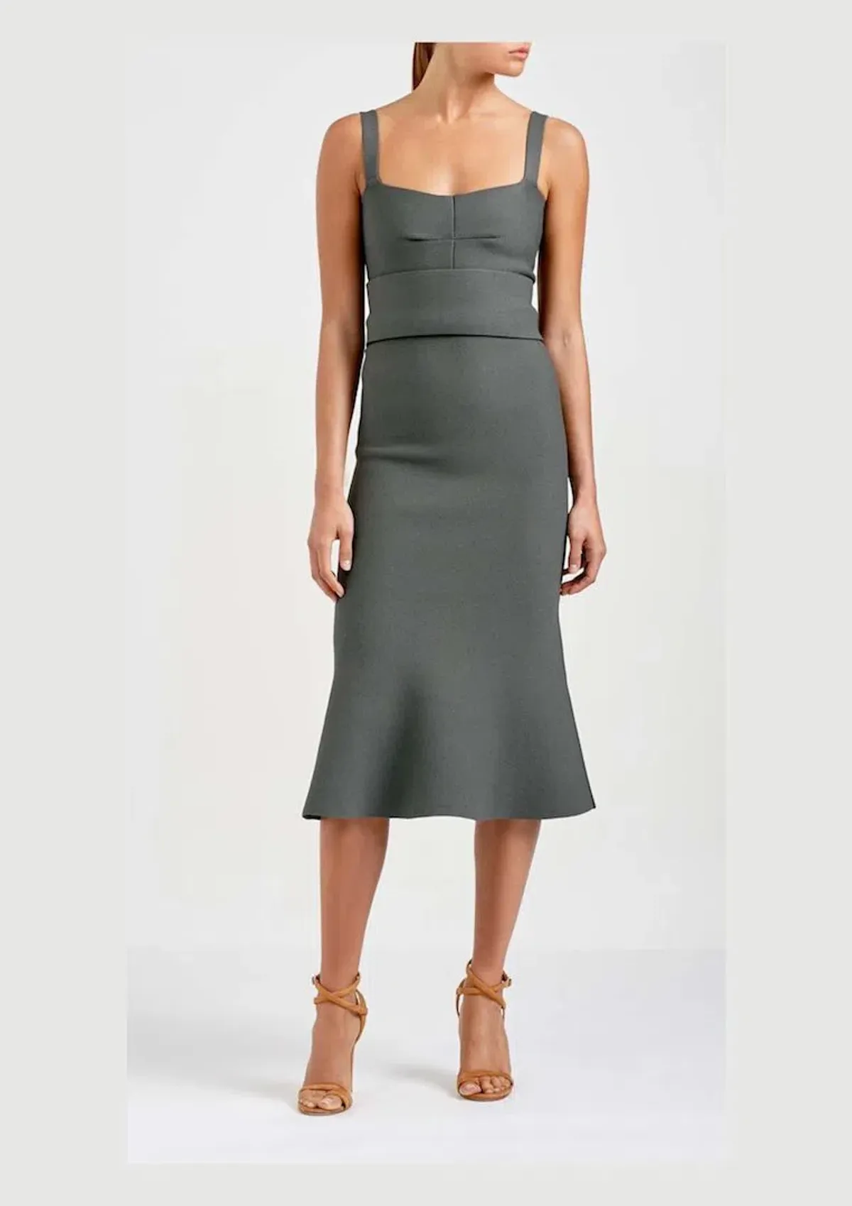 Scanlan Theodore Bralette Dress Safari Green Size AU 8 - Image 1