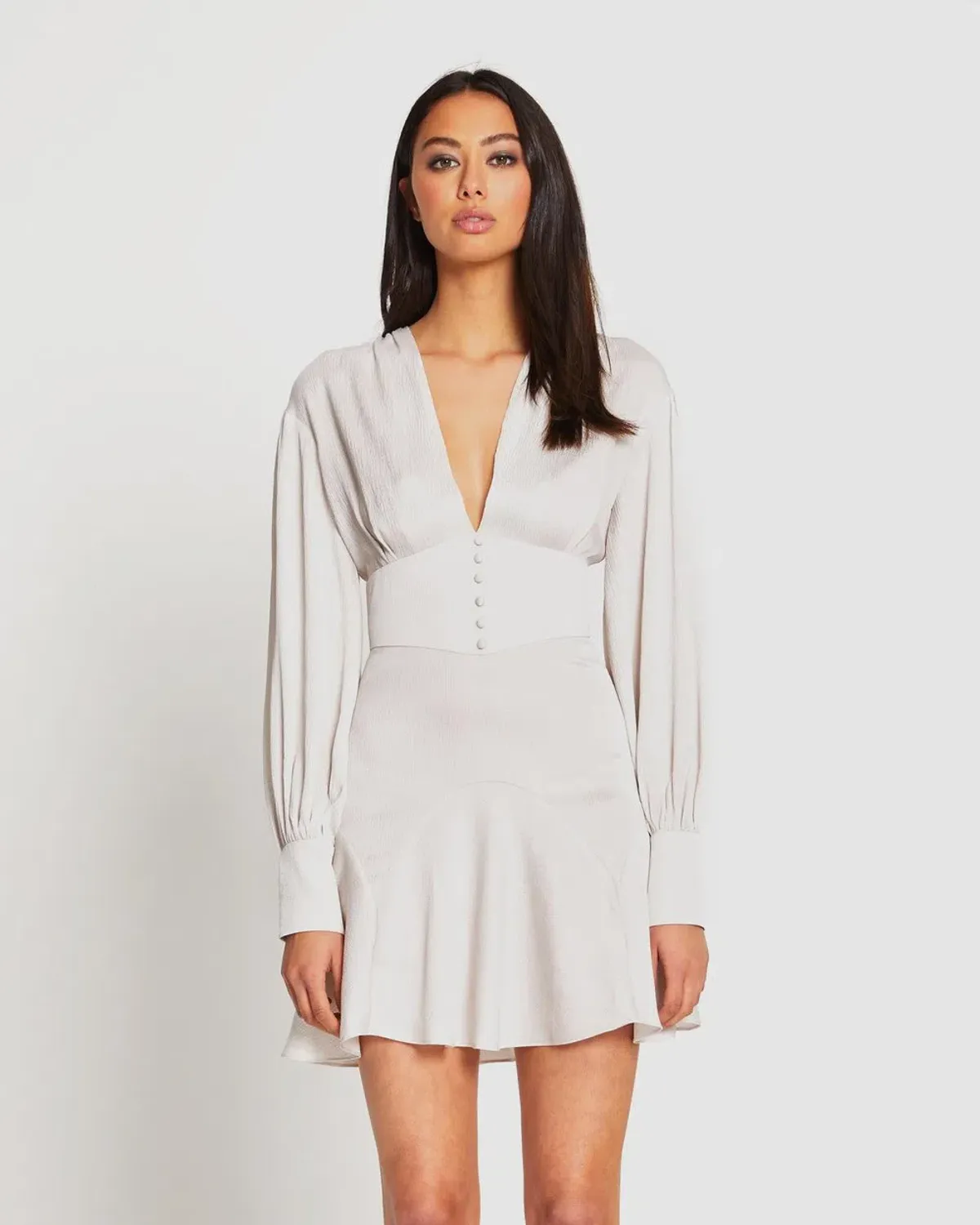 Alice McCall Stone Mexicola Mini Dress Grey Size AU 12 - Image 1