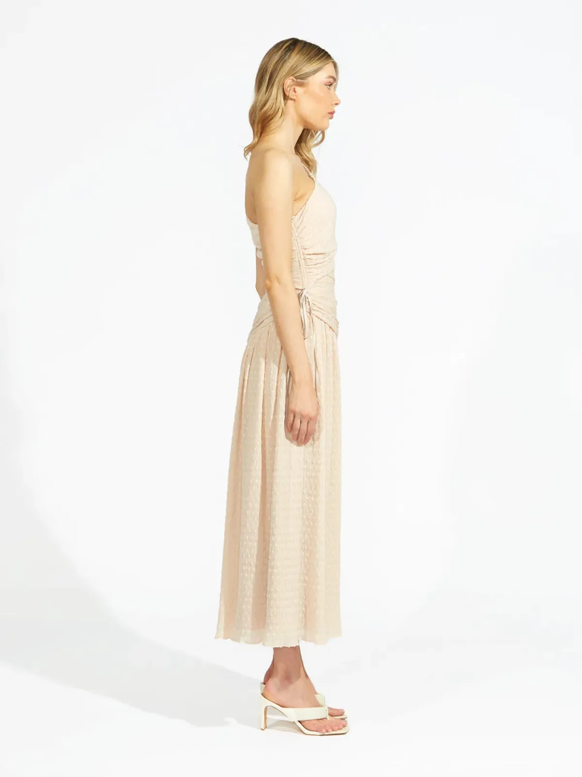 Alice McCall Chai Latte Lolita Midi Dress Beige Size 8 /AU 12 - Image 3