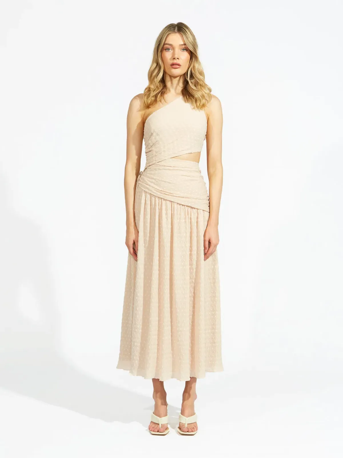 Alice McCall Chai Latte Lolita Midi Dress Beige Size 8 /AU 12 - Image 1