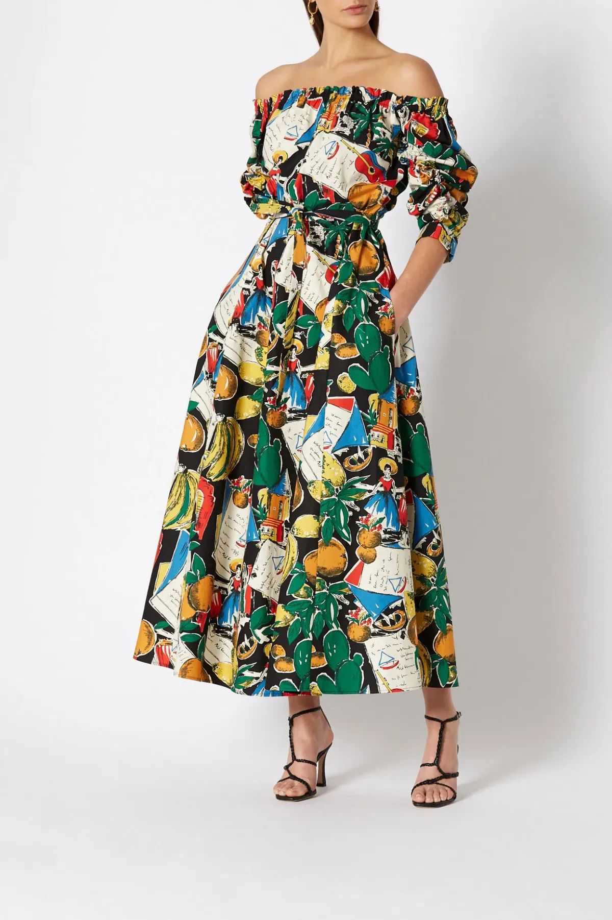 Scanlan Theodore Calypso Dress Multi Size 6 / XS - Image 1