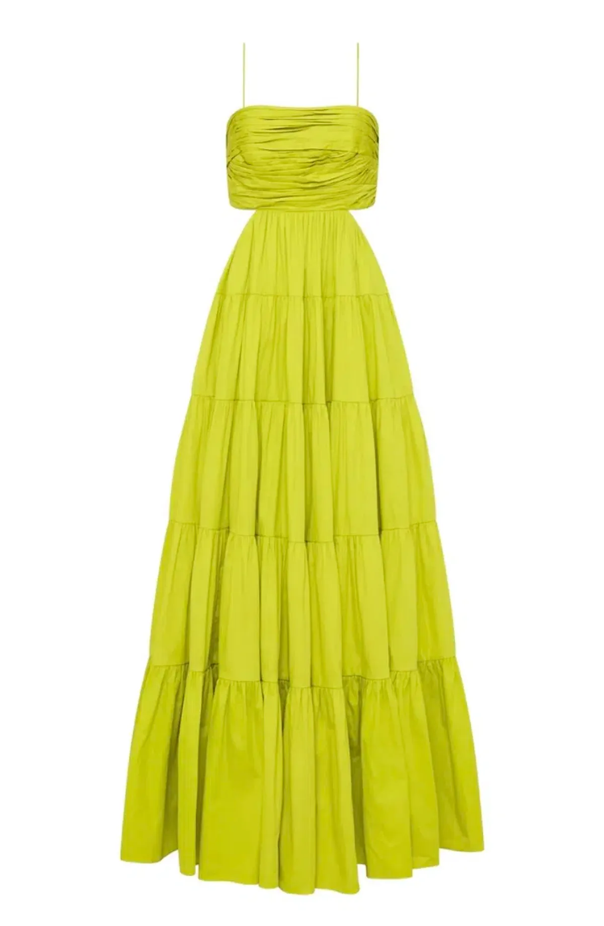 Aje Sartre Tiered Maxi Dress Green Size 12 / L - Image 5