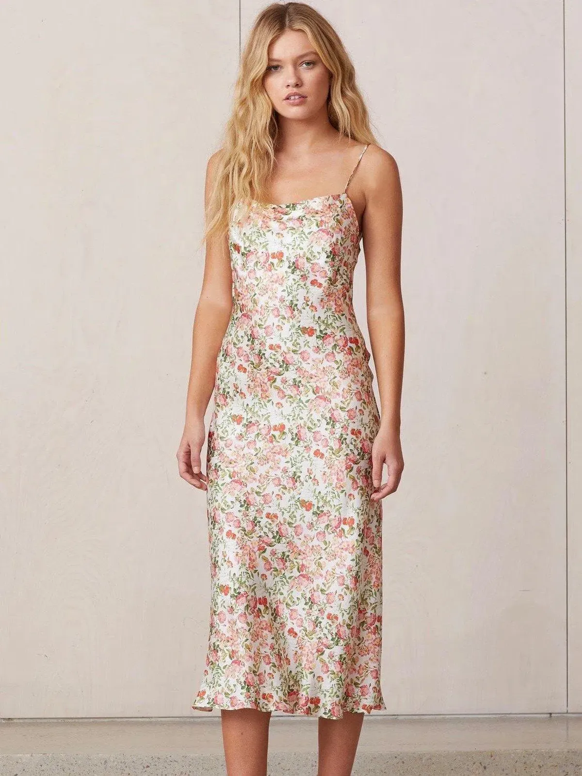 Bec & Bridge Camellia Delights Bias Midi Dress Floral Size 6 / XS - Image 1