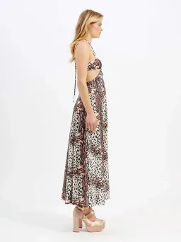 Alice McCall Havana Affair Midi Dress in Tigers Eye Size 10 / M for rent on The Volte - image 4