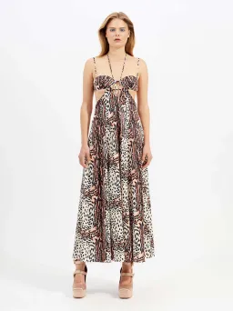 Alice McCall Havana Affair Midi Dress in Tigers Eye Size 10 / M for rent on The Volte - image 2