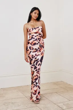 Lexi Scarlet Maxi Dress Leopard Print Size 8 for rent on The Volte - image 1
