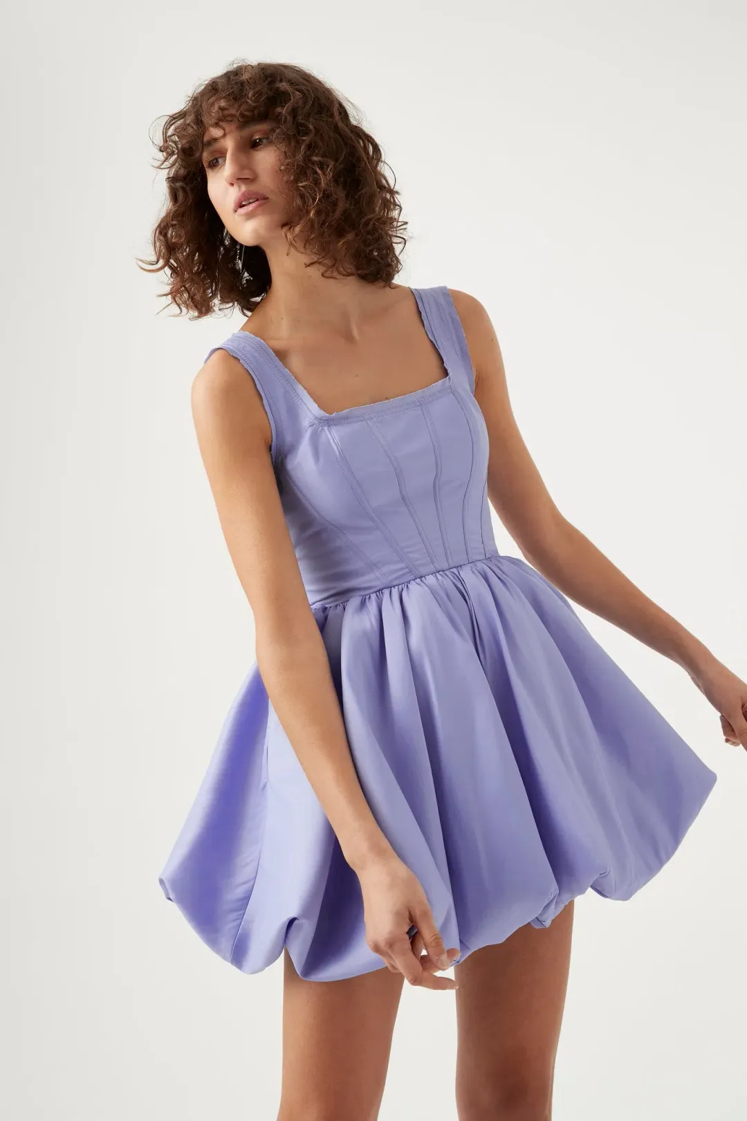 Aje Suzette Bubble Mini Lavender Size 8 for rent on The Volte - main image