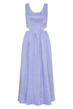Aje Virginie Cut Out Midi Dress Cool Lavender Size 6 for rent on The Volte - image 5