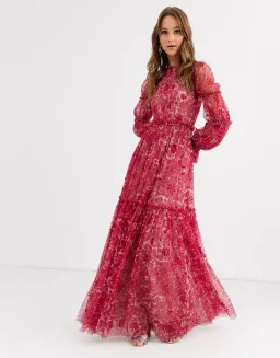 Needle and Thread Anya Embellished Gown Red Size 8 for rent on The Volte - image 5