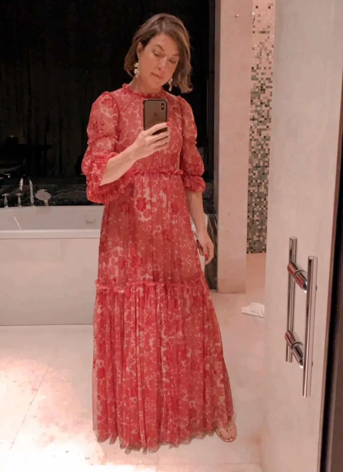 Needle and Thread Anya Embellished Gown Red Size 8 for rent on The Volte - main image