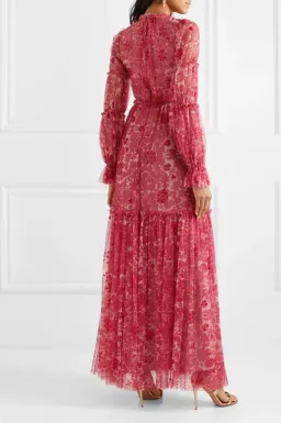 Needle and Thread Anya Embellished Gown Red Size 8 for rent on The Volte - image 7