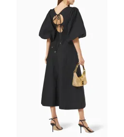 Rachel Gilbert Emiko Midi Dress in Black Size M/AU10 for rent on The Volte - image 3