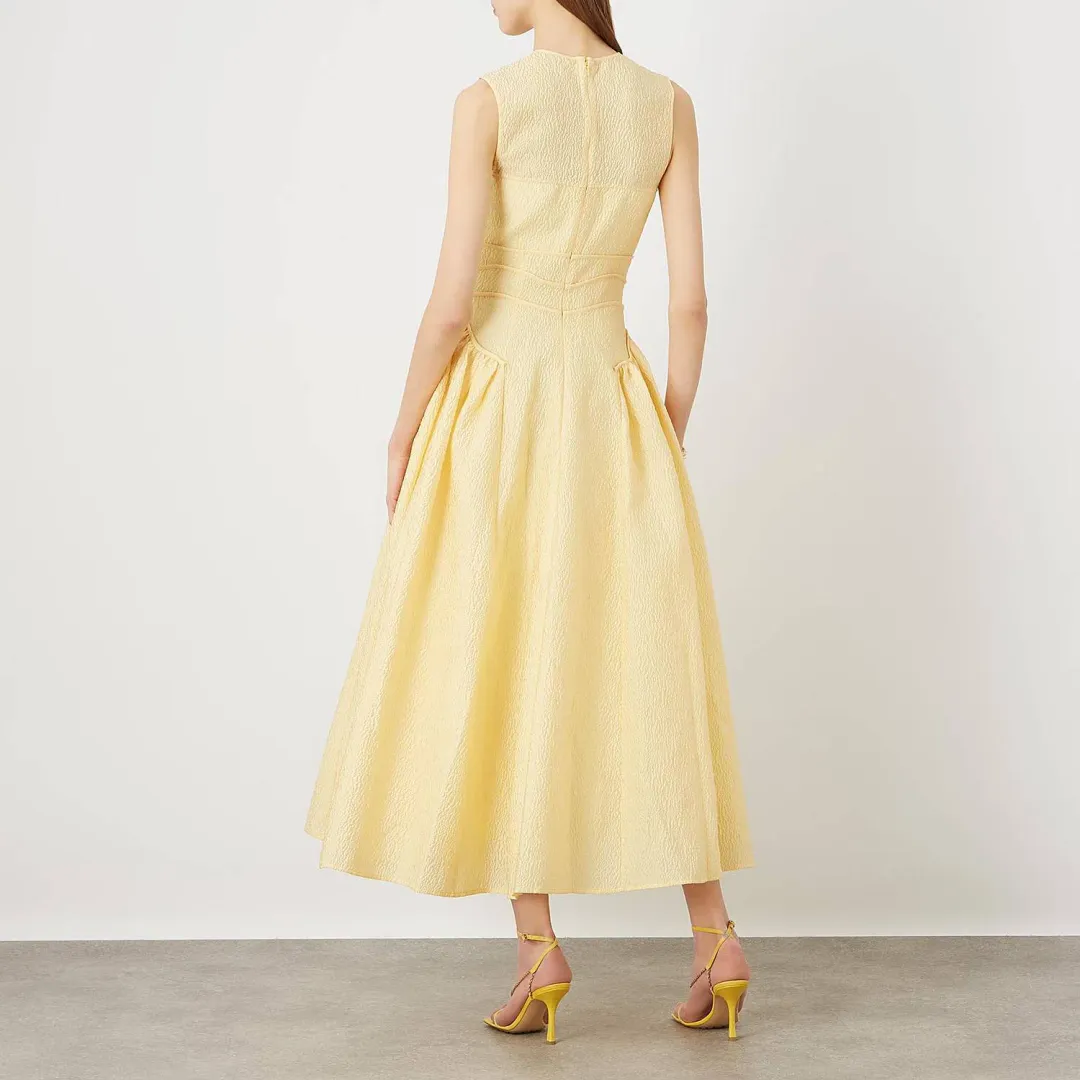 Rachel Gilbert Sophia Dress Yellow Size 0 / Au 6 for rent on The Volte - main image