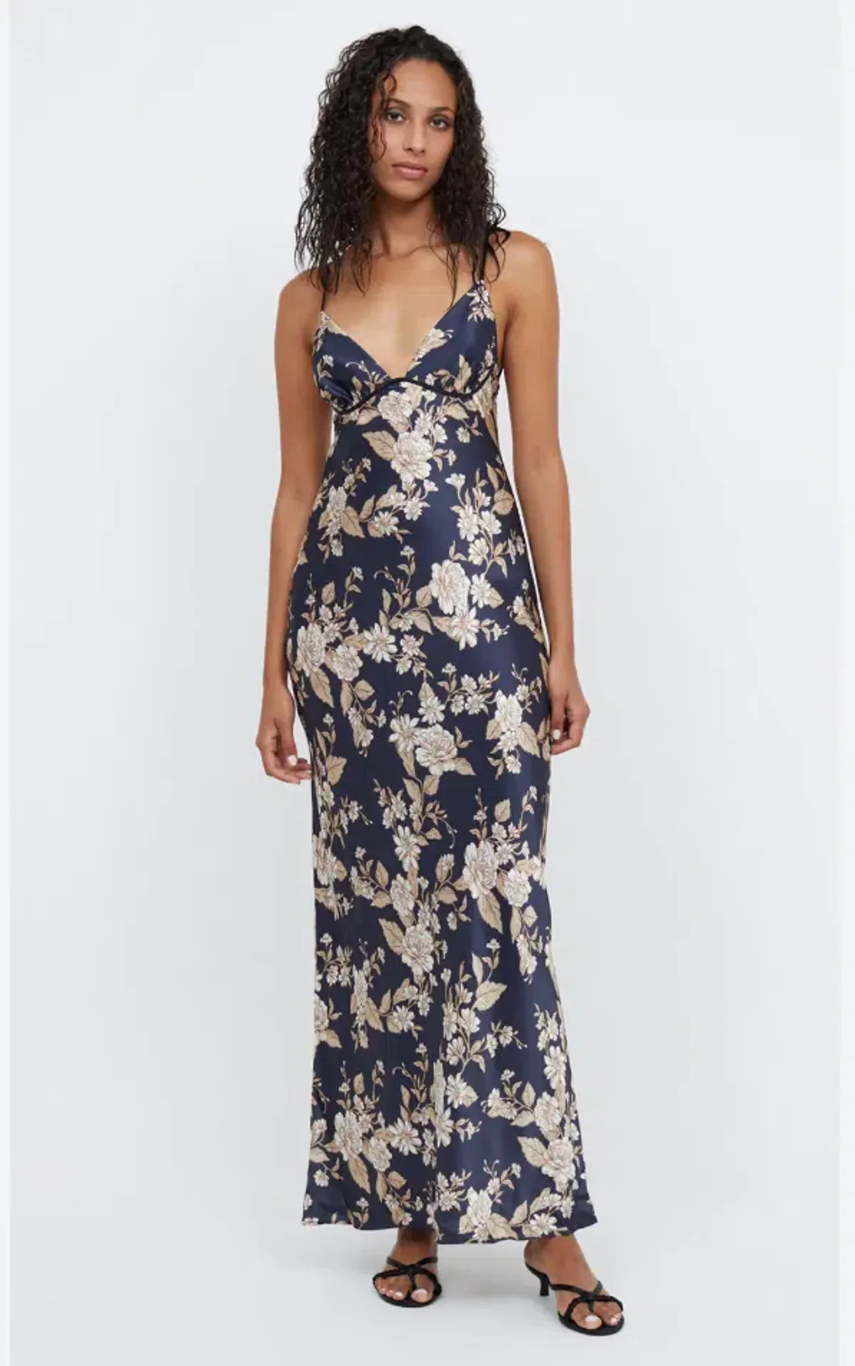 Bec & Bridge Opaline Floral Silk Strap Maxi Dress in Opaline Floral Size 10 / M for rent on The Volte - main image