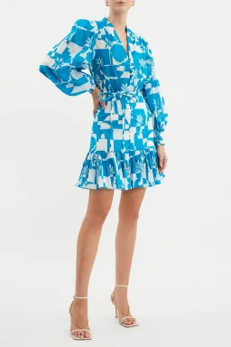 Rebecca Vallance Ibiza Mini Dress Print Size 10 for rent on The Volte - image 2