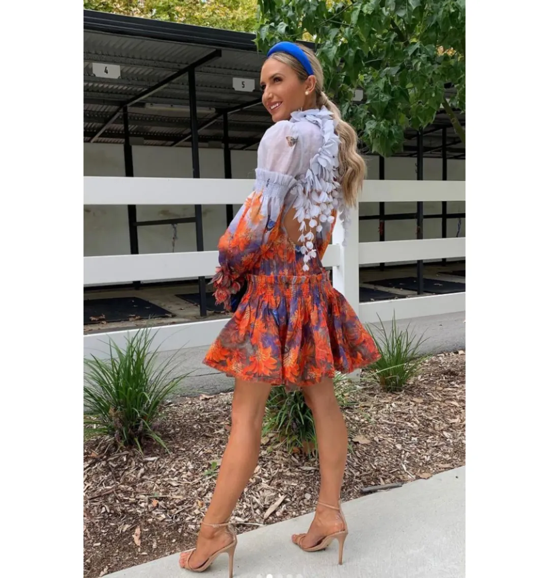 Zimmermann Botanica Mini Dress Multi Floral Size 2 / AU 12 for rent on The Volte - main image