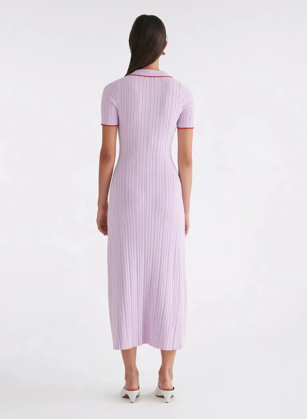 Anna Quan Laurel Penelope Midi Lilac Orchid Dress Size AU 8 - Image 5
