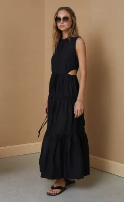 Bec & Bridge Henriette Maxi Dress Black Size AU 6 for rent on The Volte - image 2