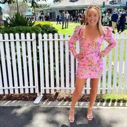 Bec & Bridge Peony Party Mini Dress Pink Size AU 8 for rent on The Volte - image 2