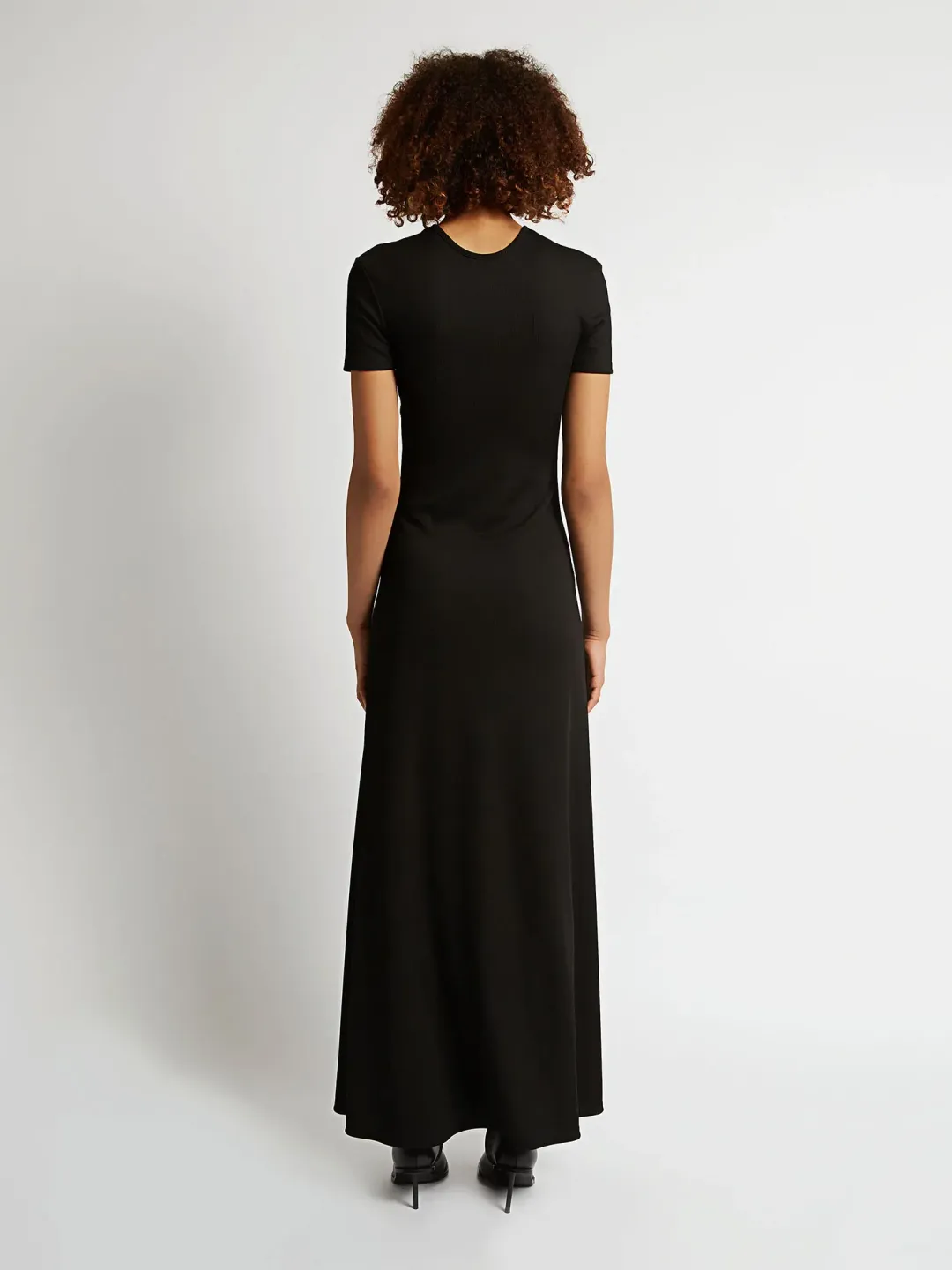 Christopher Esber Polar Orbit Tee Dress Black Size 8 / S for rent on The Volte - main image