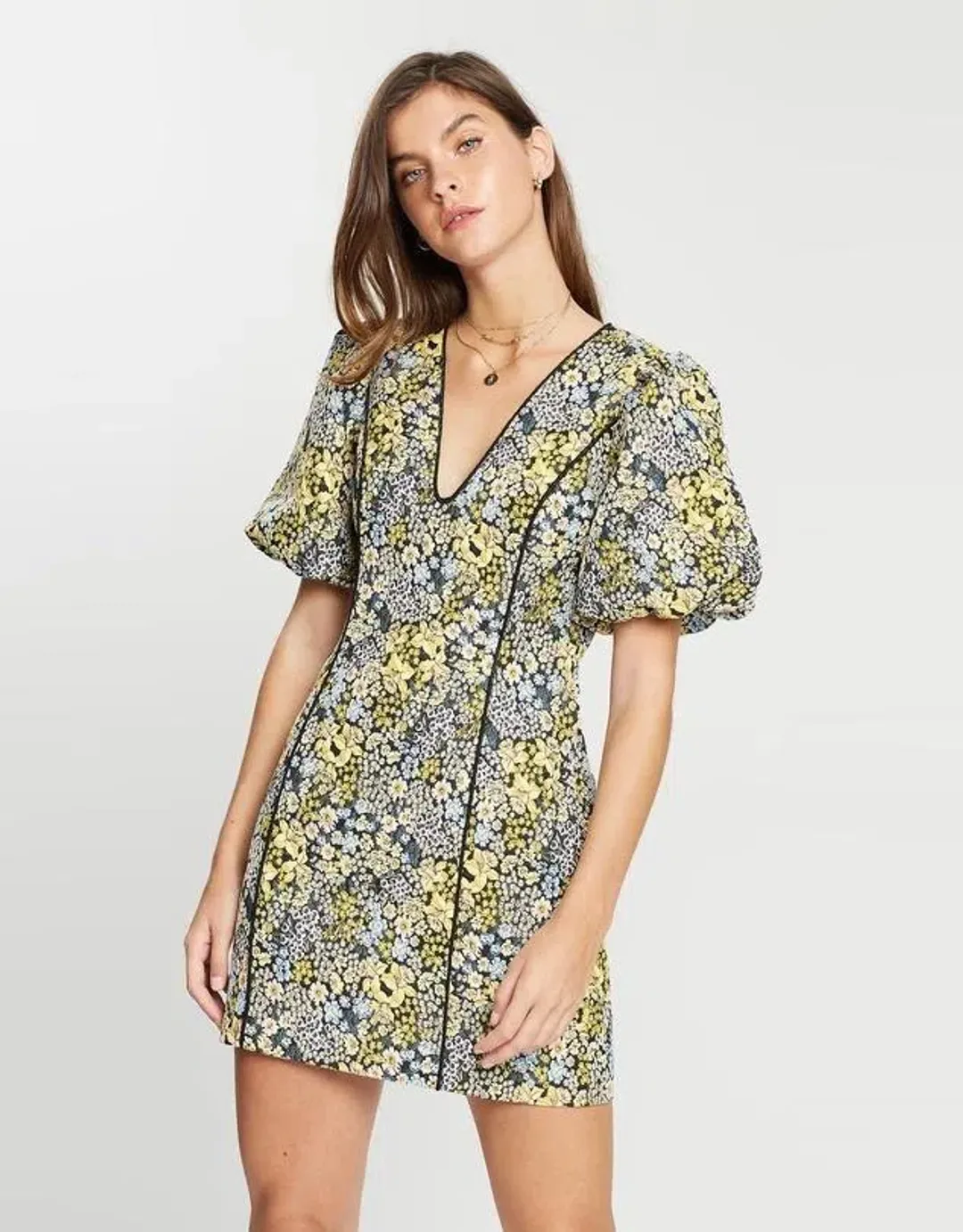 Elliatt Cuore Mini Dress Floral Size M for rent on The Volte - main image