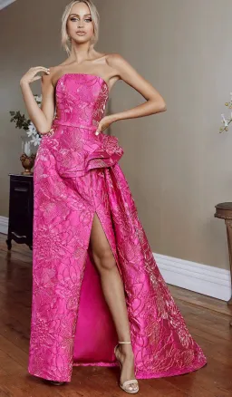 Bariano Bandeu Gown Pink Size M / Au 10 for rent on The Volte - image 4