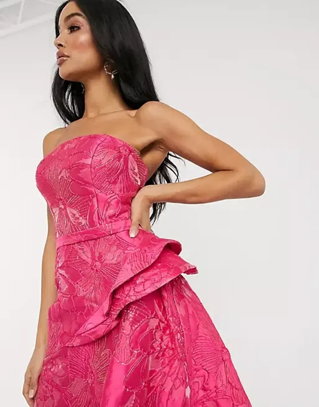 Bariano Bandeu Gown Pink Size M / Au 10 for rent on The Volte - main image