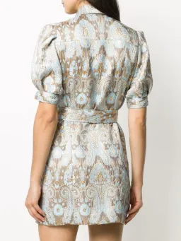 Sandro Paris Dorlan Dorlan Brocade Shirt Dress Print Size M / Au 10 for rent on The Volte - image 3