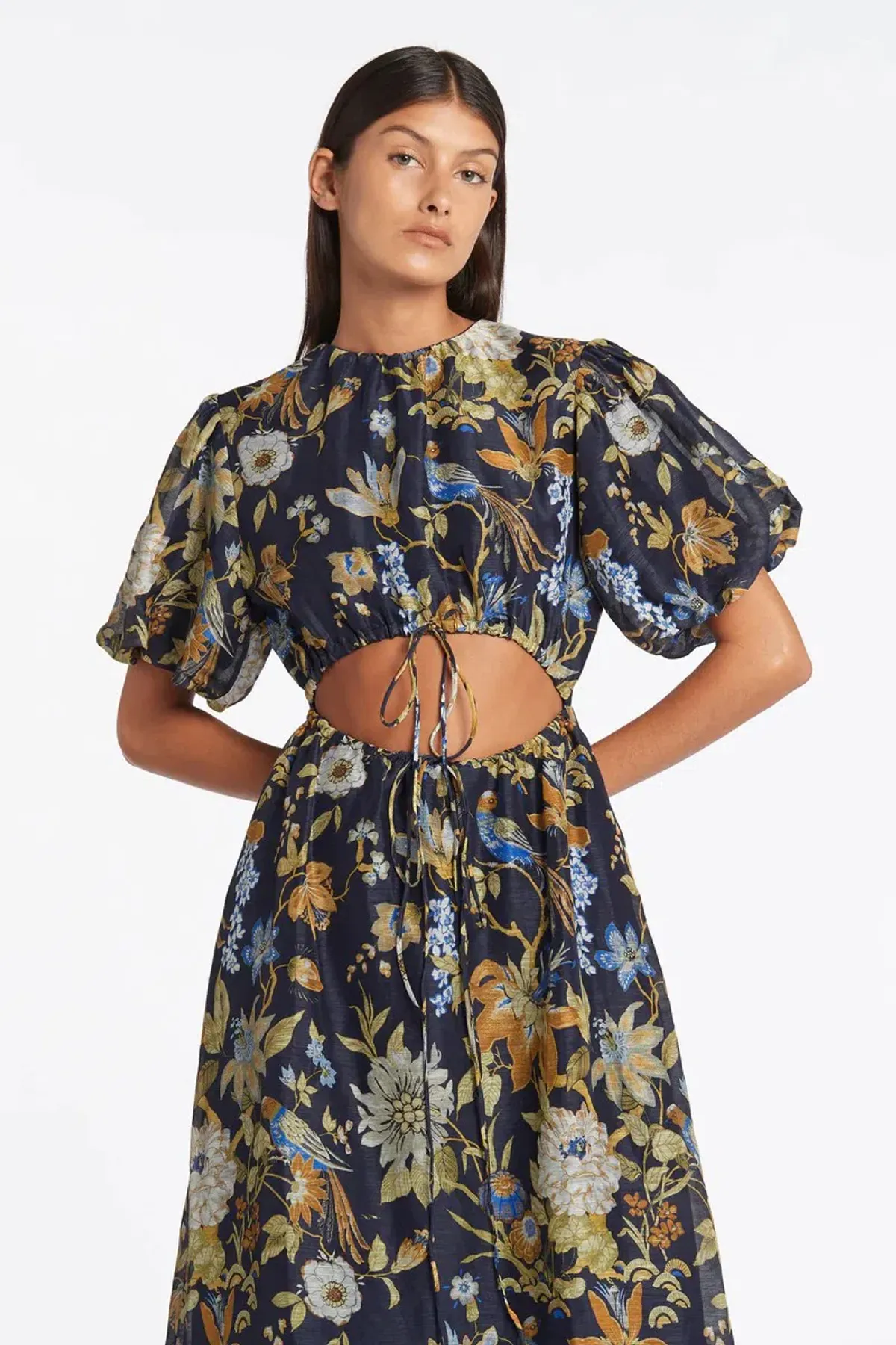 Sir the Label Lilian Puff Sleeve Maxi Dress In Delia Print Size 10 - Image 2