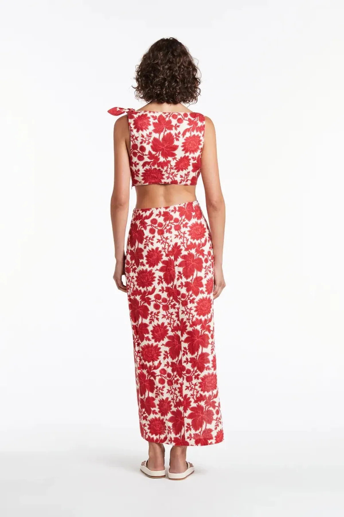 Sir the Label Cinta Knot Midi Dress Valentina Floral Print Size 6 - Image 3