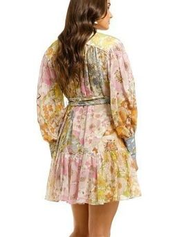 Zimmermann Super Eight Lantern Mini Dress Floral Size 1 / Au 10 for rent on The Volte - image 3