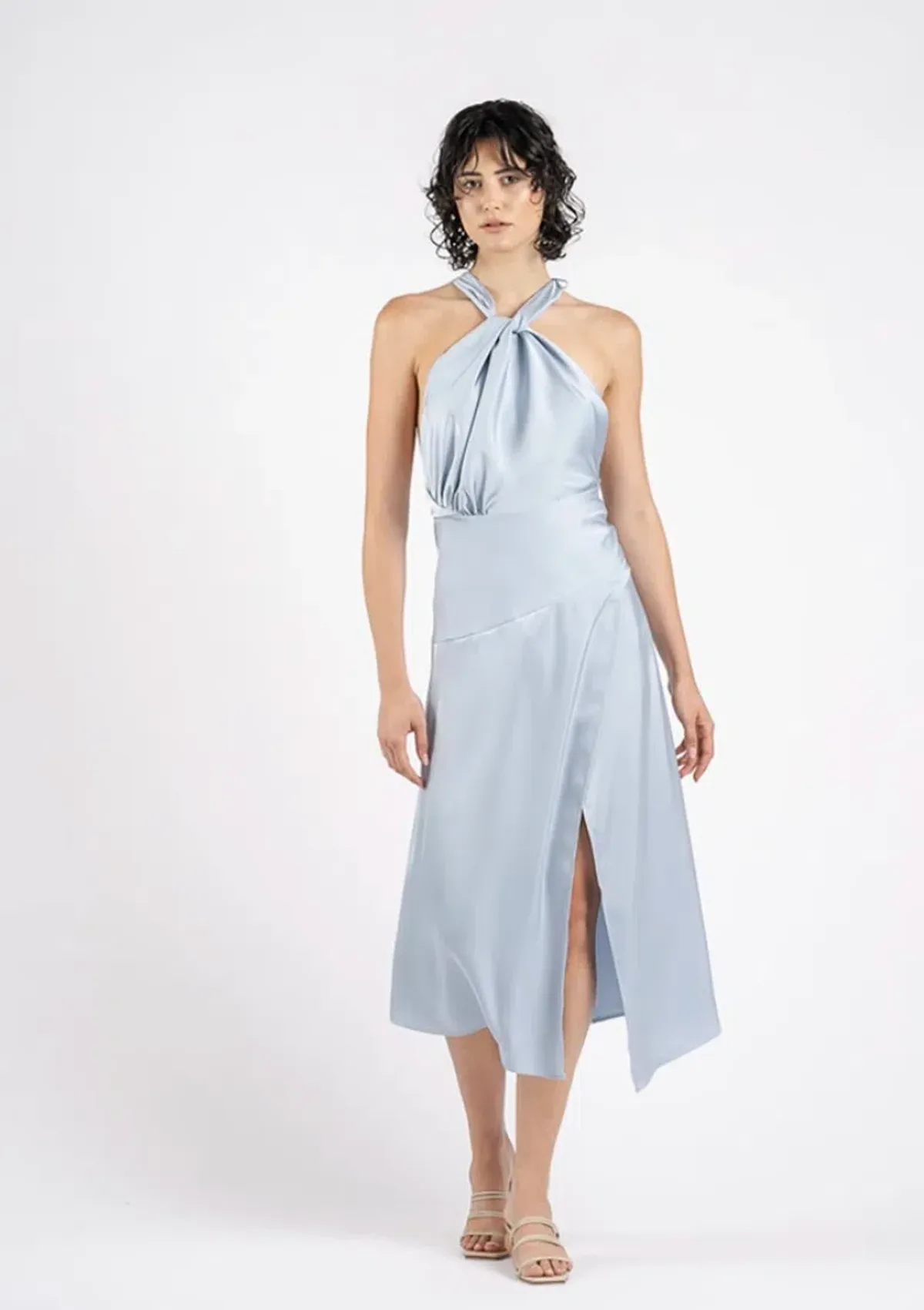 One Fell Swoop Sidney Midi Dress Blue Size 12 for rent on The Volte - main image