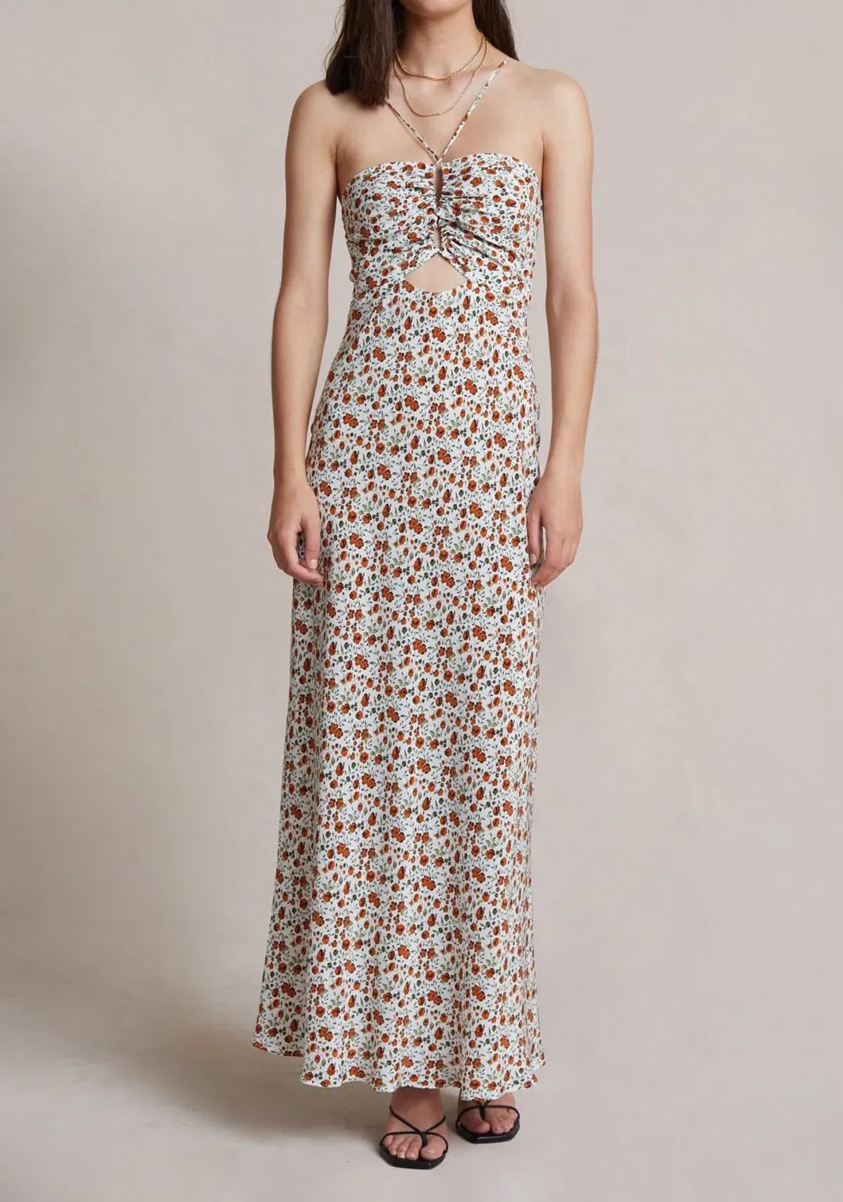 Bec & Bridge Copper Fields Maxi Dress Floral Size 6 / XS for rent on The Volte - main image