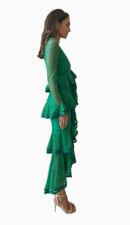 Nicola Finetti Maia Green Dress size 8 for rent on The Volte - image 5