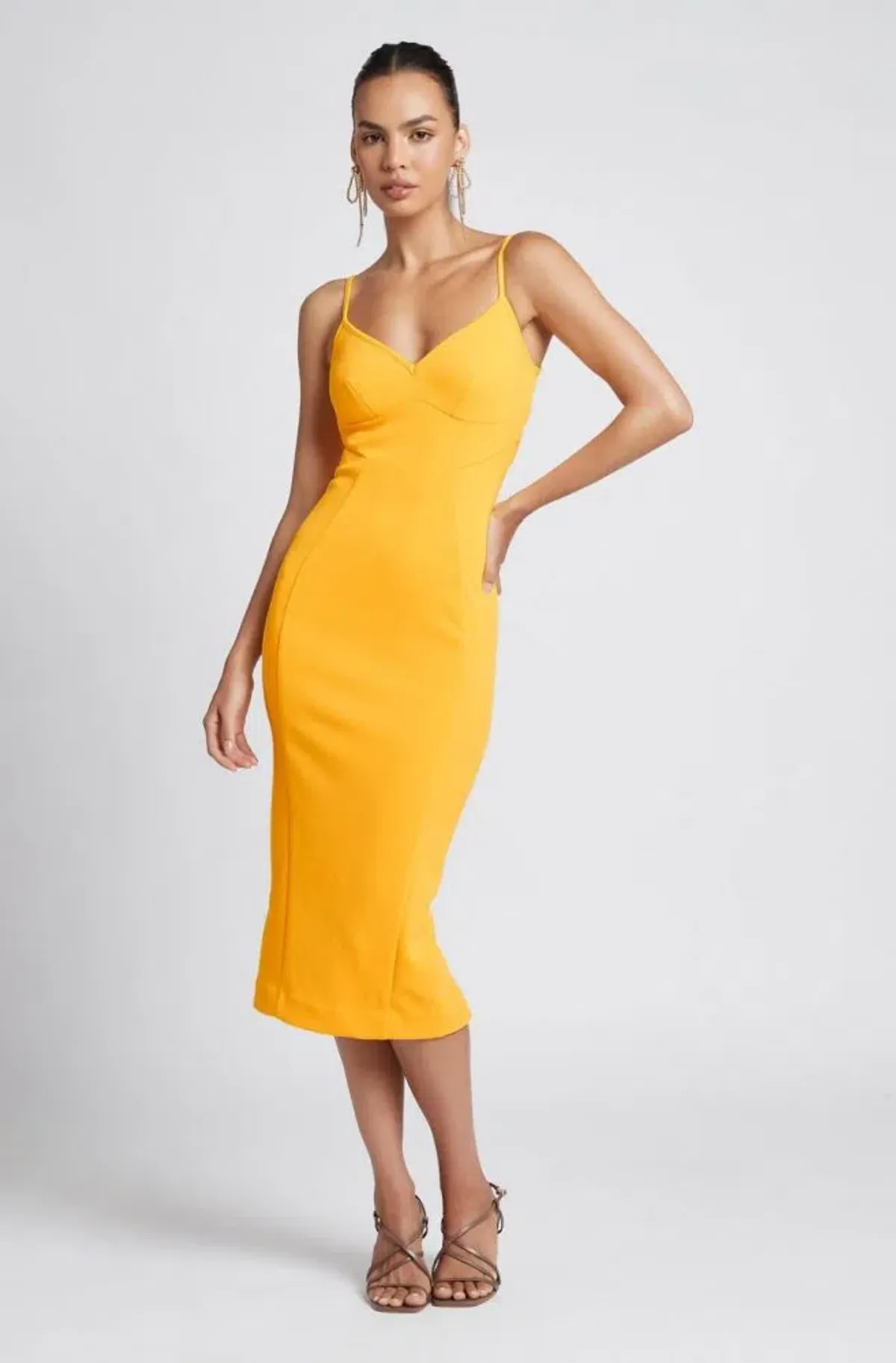 Sheike Monique Dress Yellow Size 16 for rent on The Volte - main image