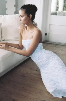 Significant Other Verona Dress Midi Blue Size 8 for rent on The Volte - image 3