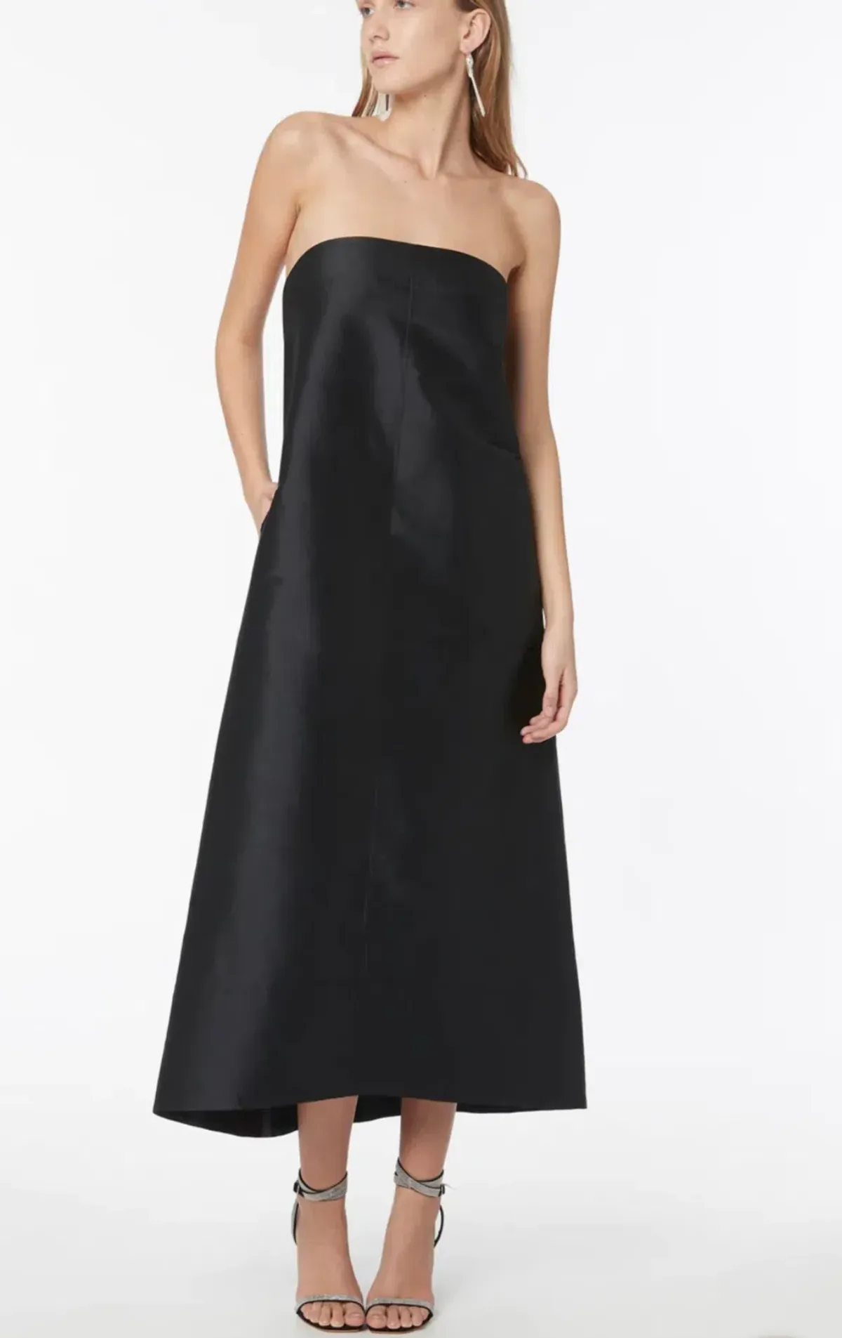 Manning Cartell Kinetic Abstractions Midi Dress in Black Size 6 - Image 1