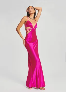 Retrofete Selma Dress Pink Size XS/AU 6 for rent on The Volte - image 3
