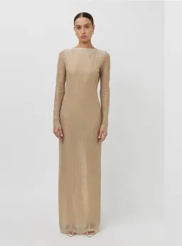 Camilla and Marc Ibiza Maxi Dress Gold Size 8 for rent on The Volte - image 1