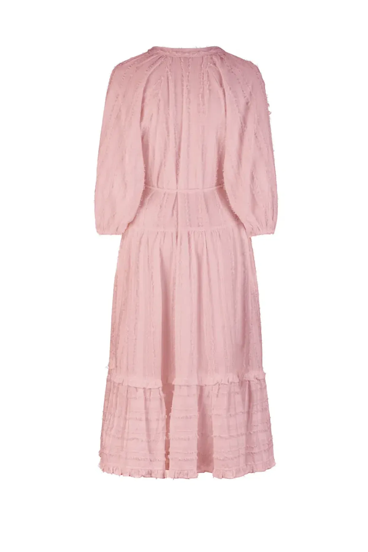 Tigerlily Okimi Charley Midi Boho Dress Whisper Pink Size 10 - Image 4