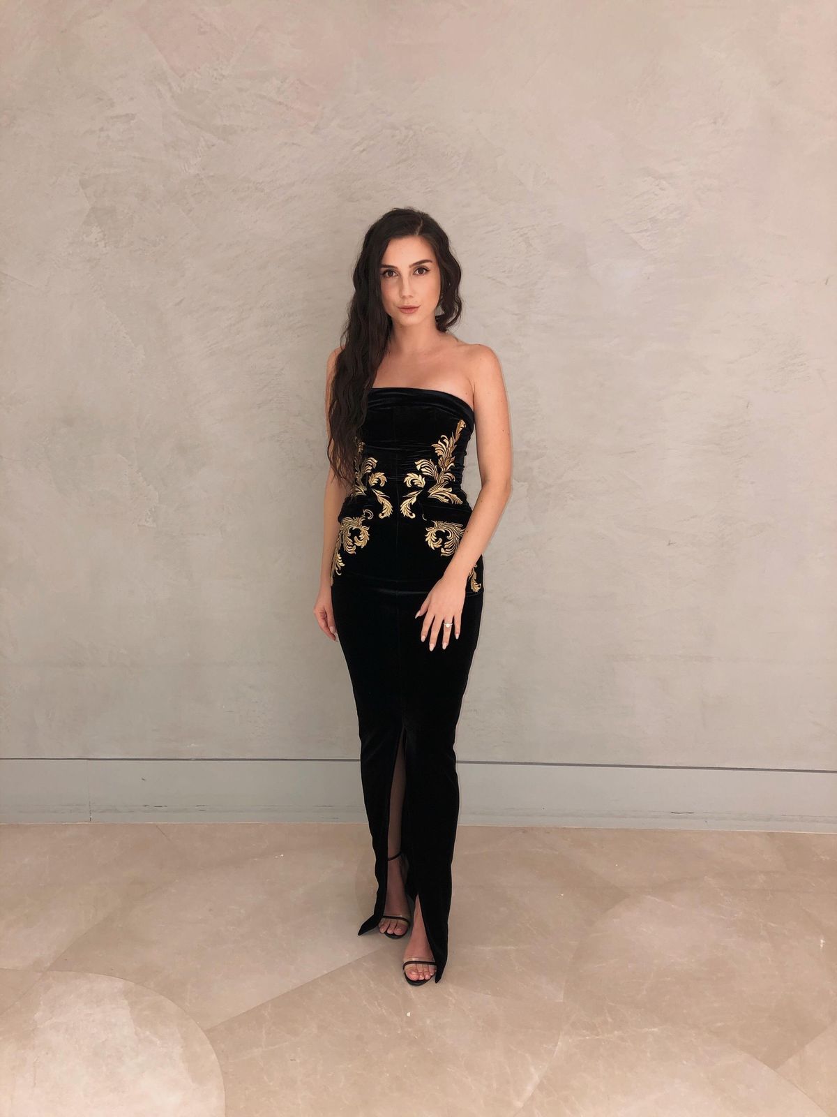 House of CB Athenea Dress Black Size 6 for rent on The Volte - main image