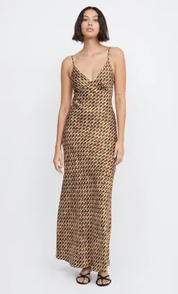 Bec & Bridge Amber V Neck Maxi Dress In Granada Geo Size 10 for rent on The Volte - image 3