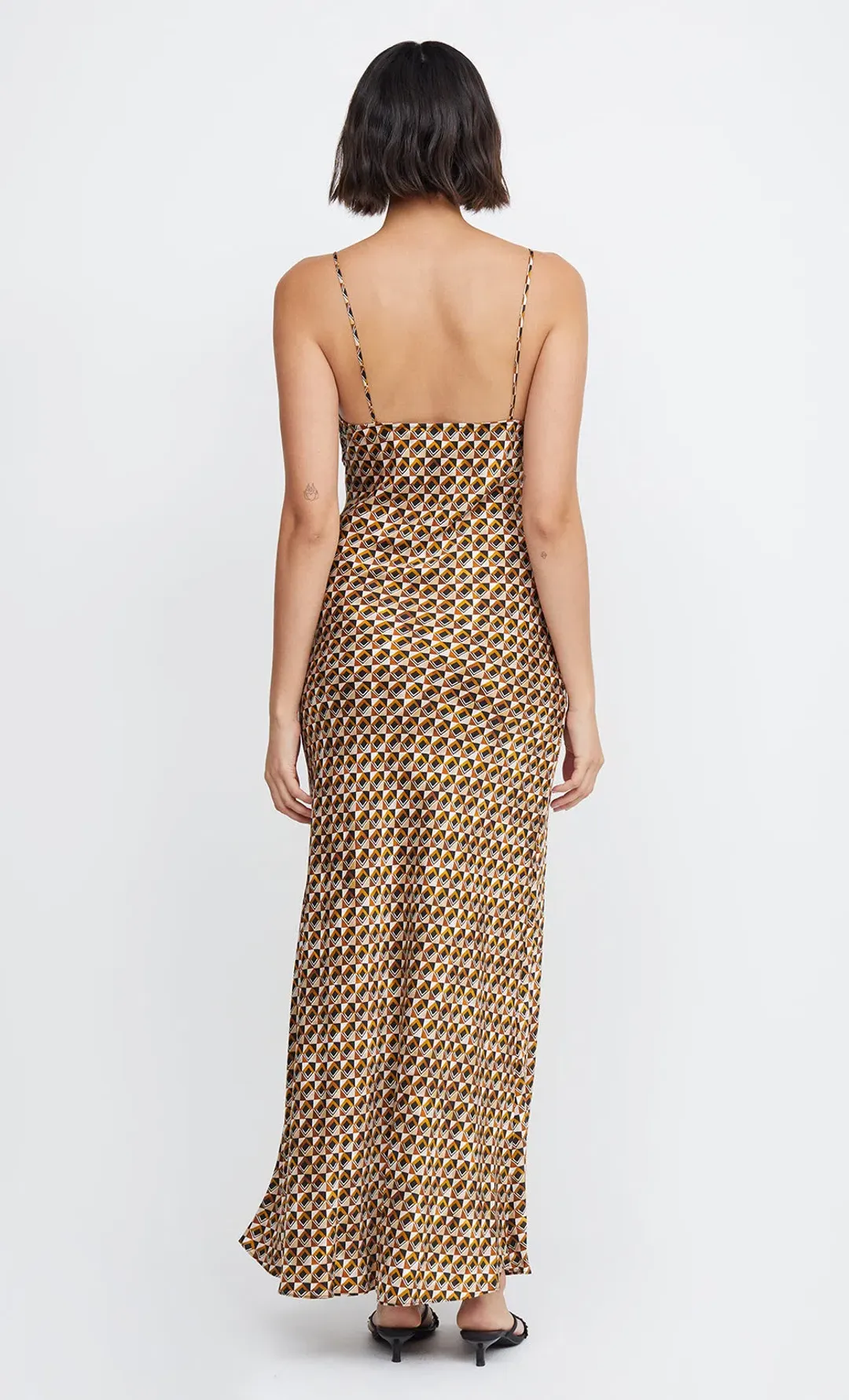 Bec & Bridge Amber V Neck Maxi Dress In Granada Geo Size 10 for rent on The Volte - main image